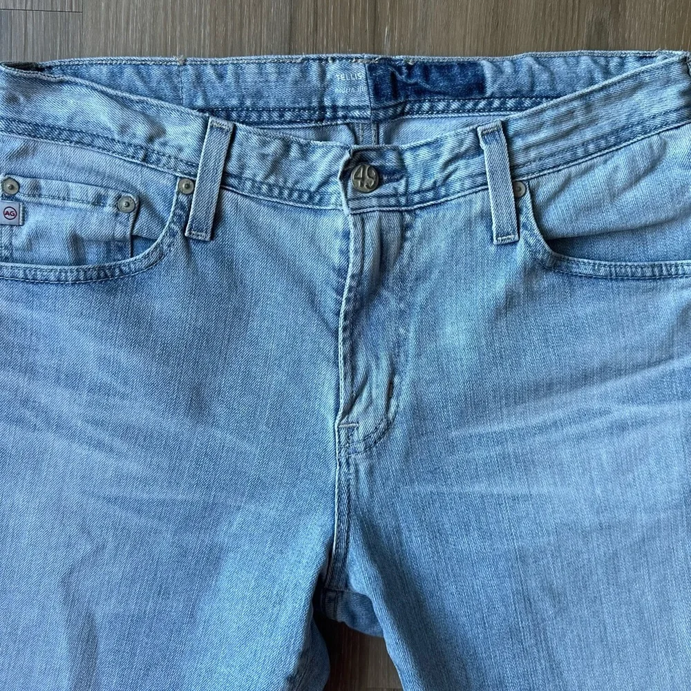 AG Adriano Goldschmied Men’s Light Blue Straight Jeans - Picture 5 of 11